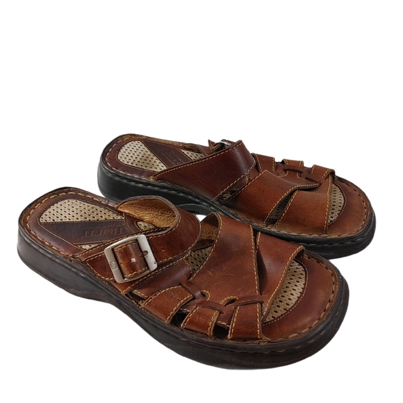 Born Shoes - Børn Womens Size 9 Brown Leather Fisherman Sandals